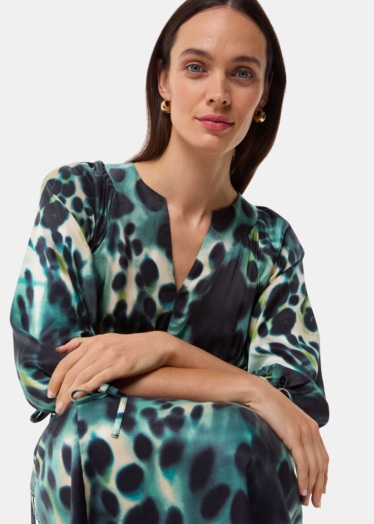 Misty Leopard Print Dress