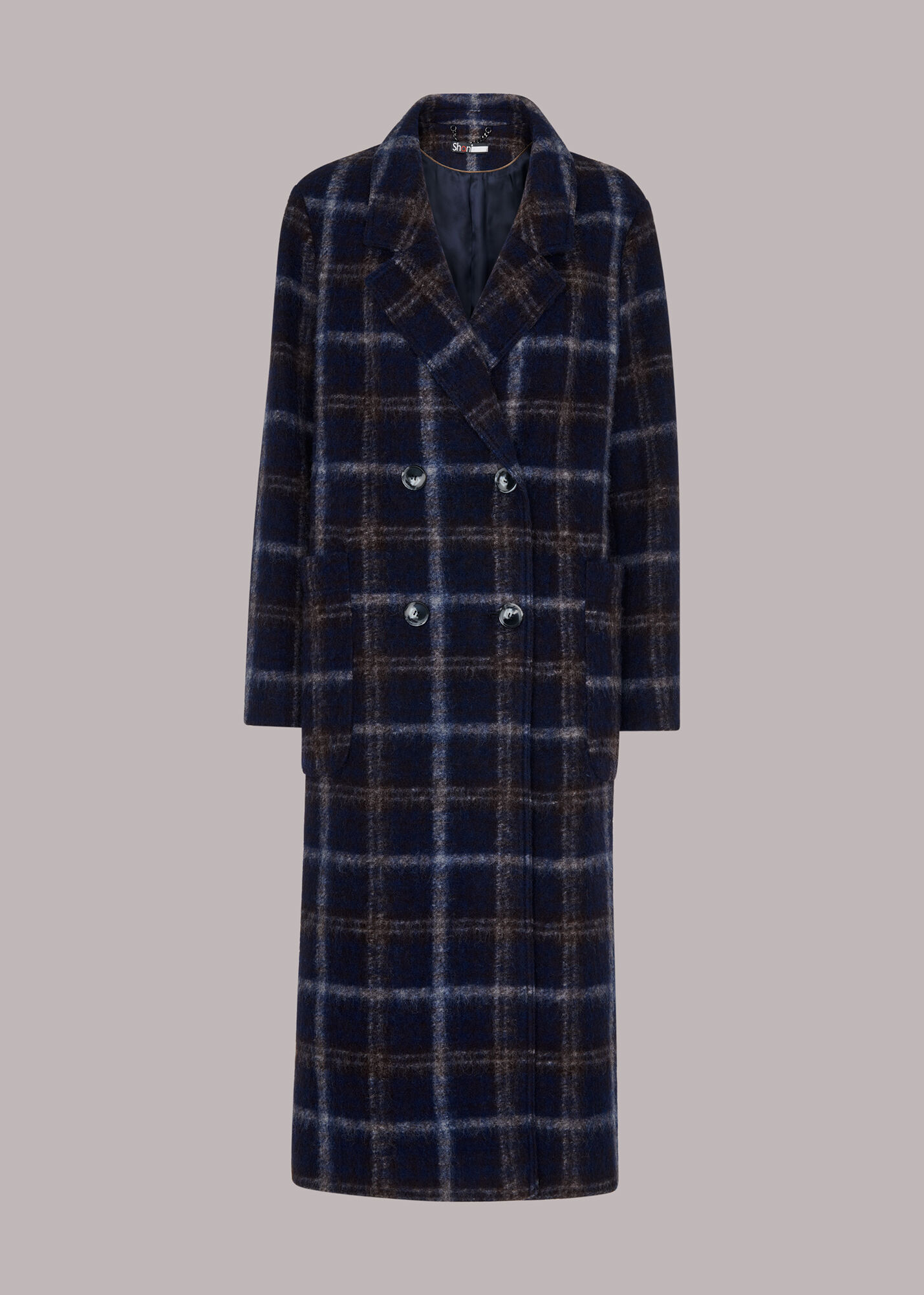 Whistles wide sleeve new arrivals coat navy