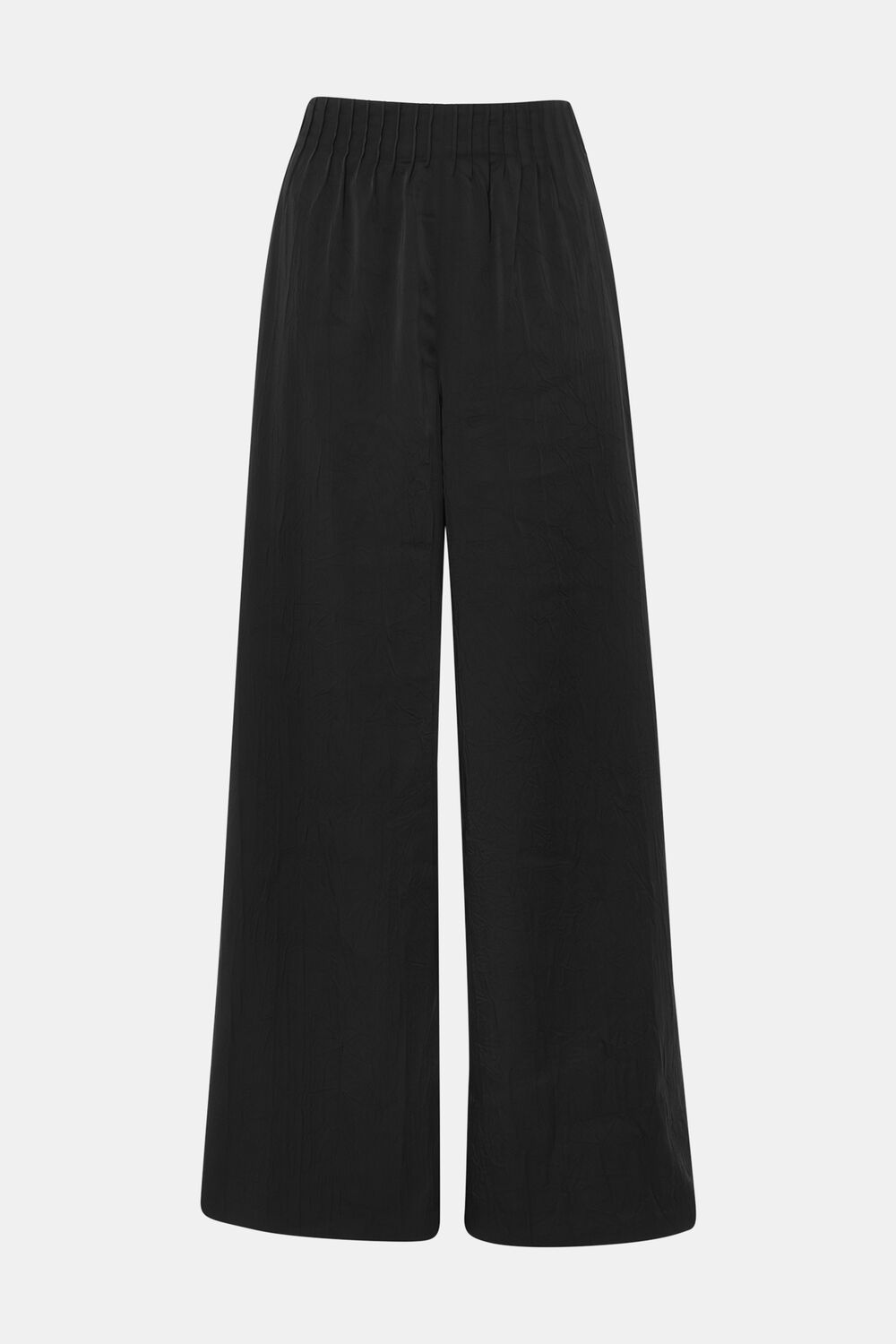 Textured Satin Pintuck Trouser