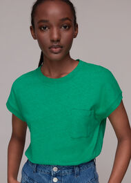 Ember Linen Mix Pocket Tee