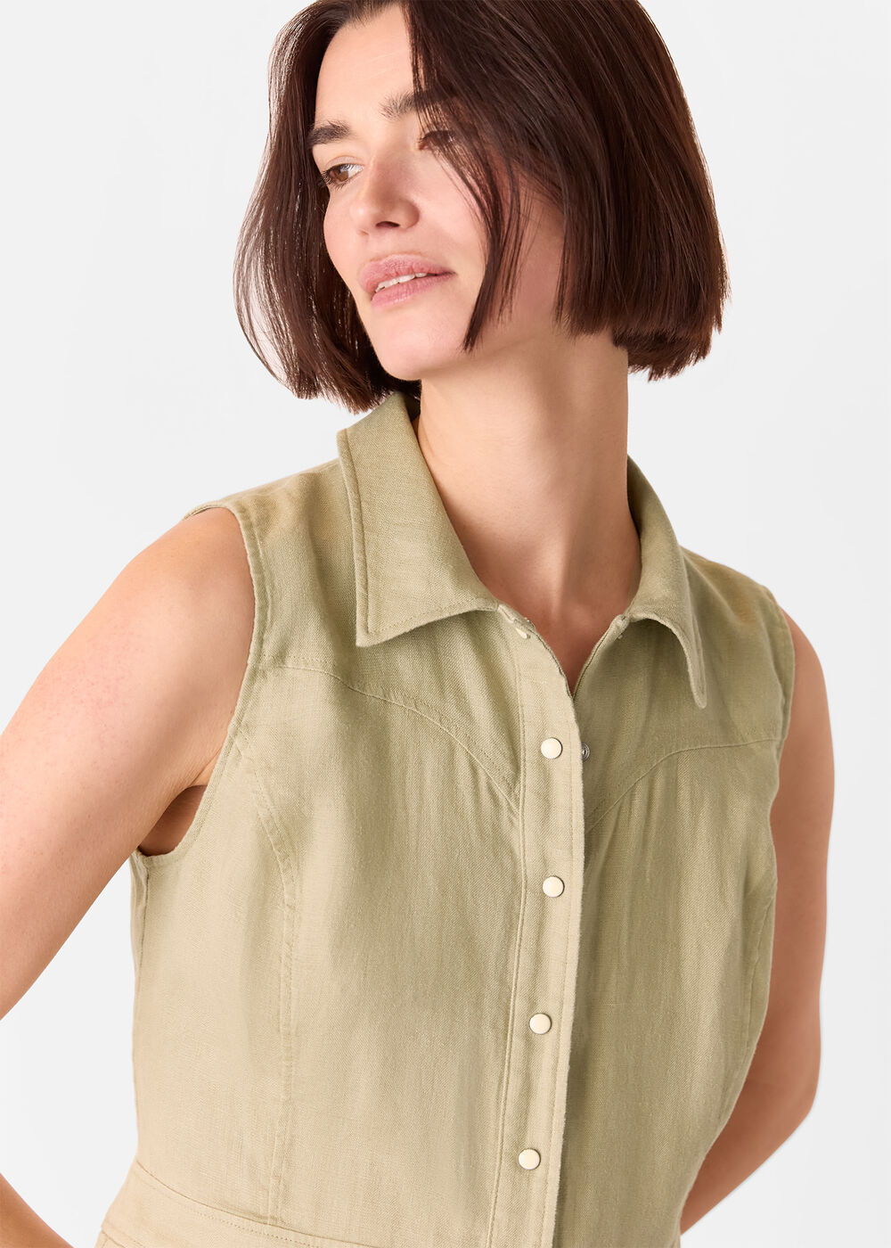 Ellis Western Linen Jumpsuit