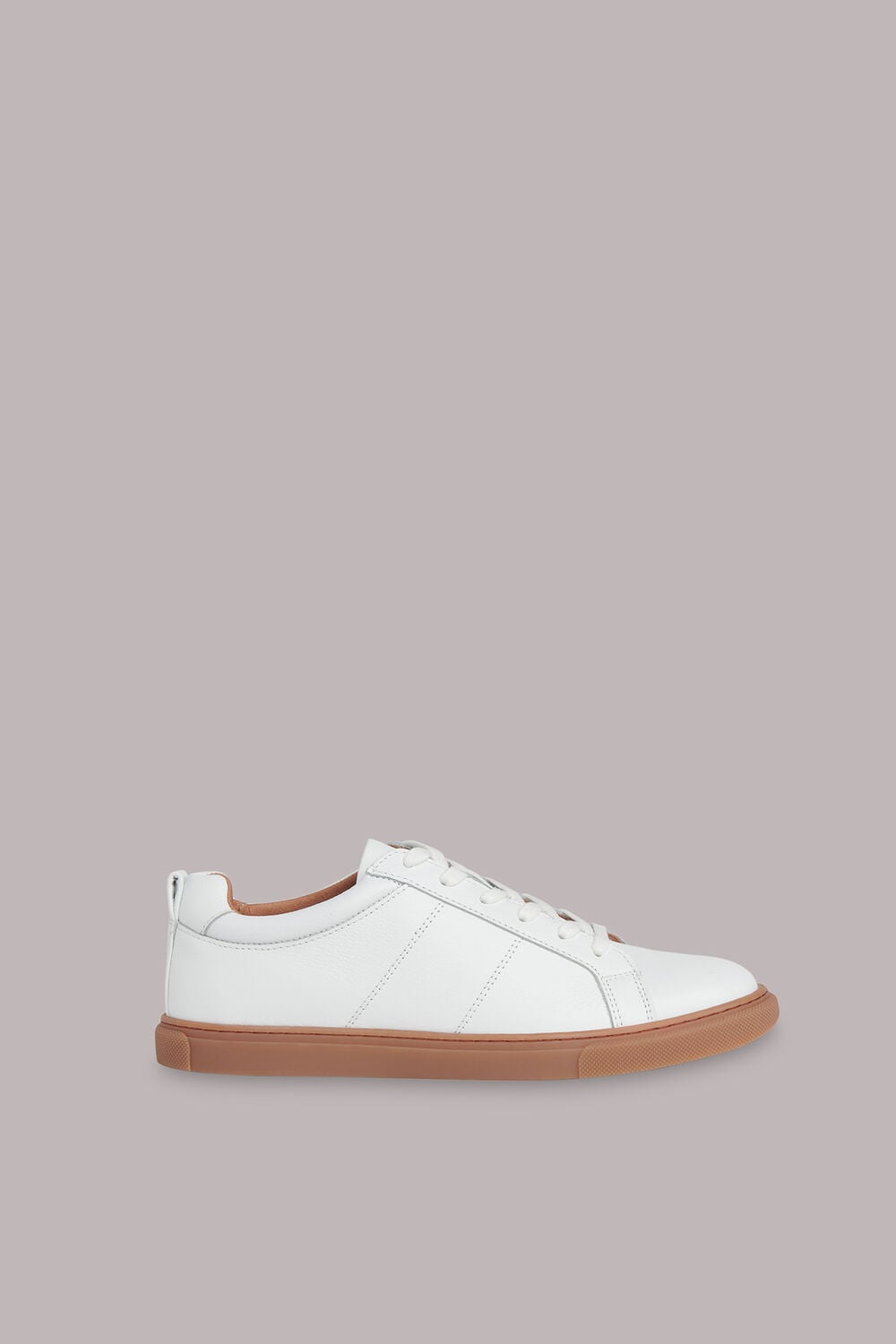 White Koki Gum Sole Trainer