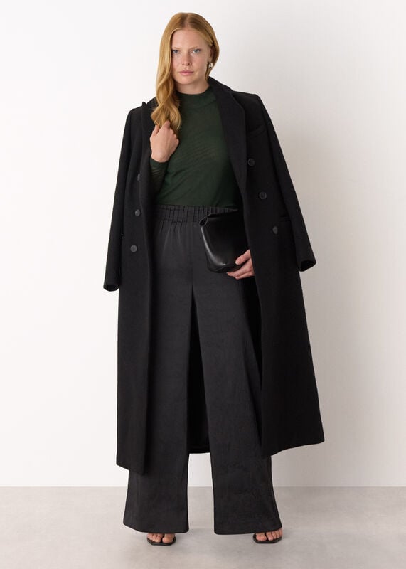 Dark Green High Neck Mesh Top