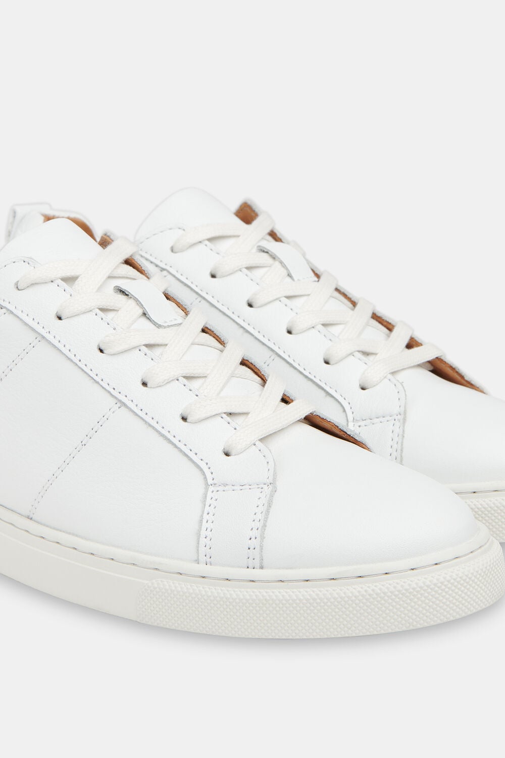 White Koki Lace Up Trainer