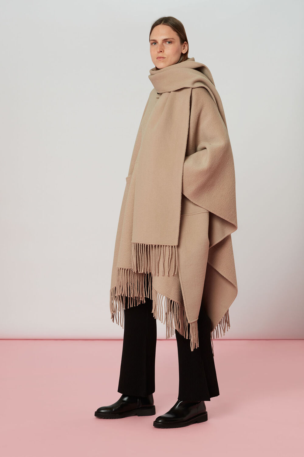 Wrap Fringe Coat
