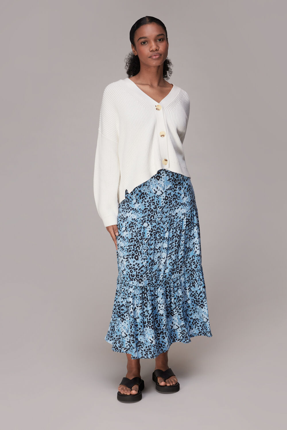 Hyena Spot Tiered Skirt