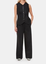 Petite Lindsey Linen Blend Trouser