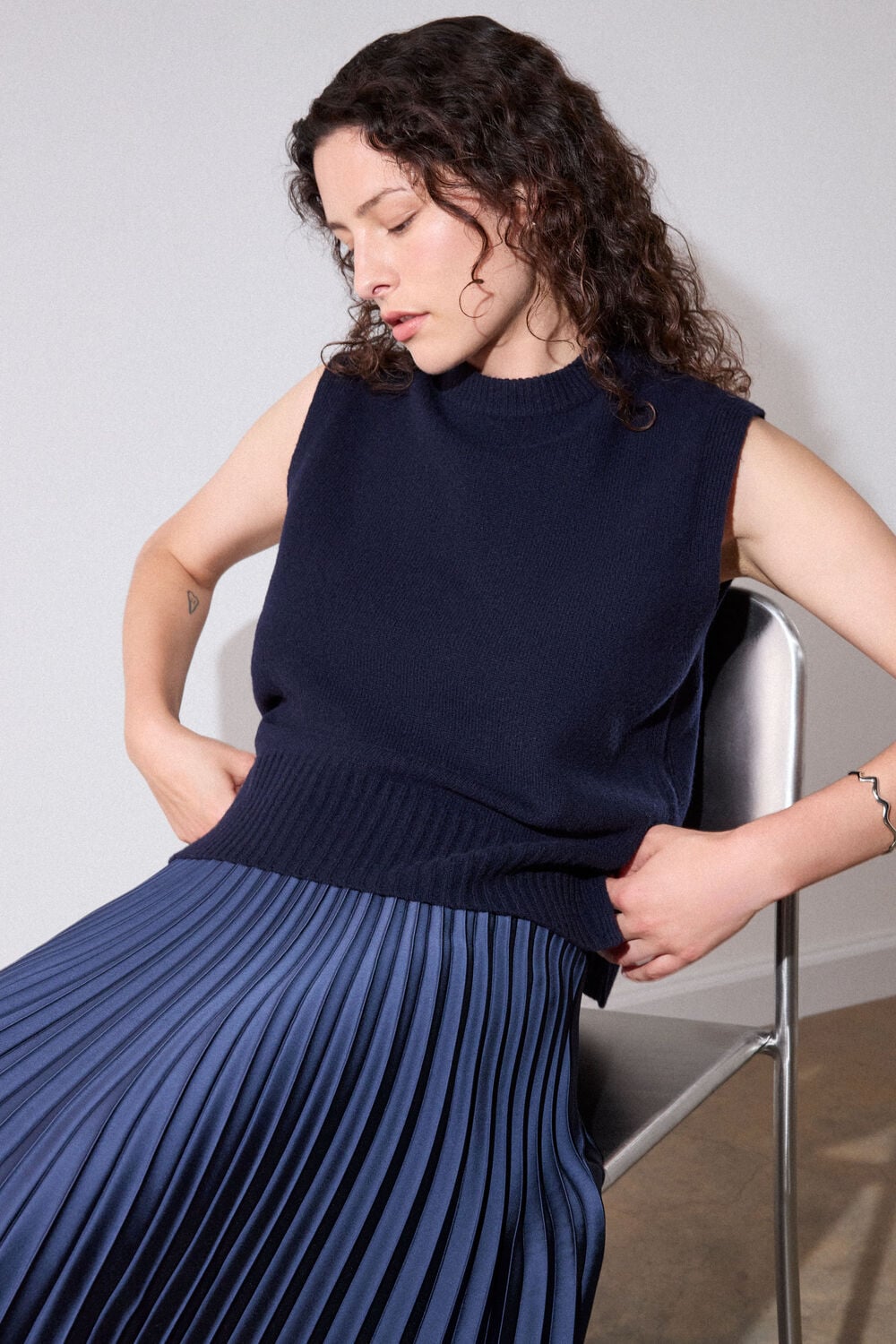 Wool Sleeveless Tank