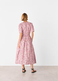 Leopard Cotton Midi Dress