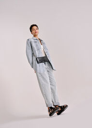 Acid Wash Denim Overshirt Denim