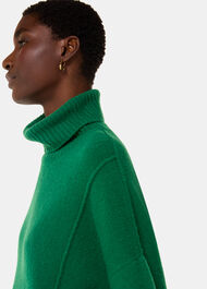 Wool Mix Roll Neck Knit