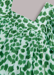 Smooth Leopard Trapeze Dress