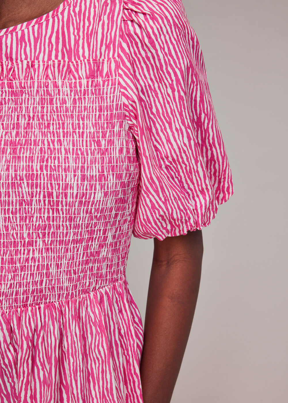 Uneven Lines Midi Dress