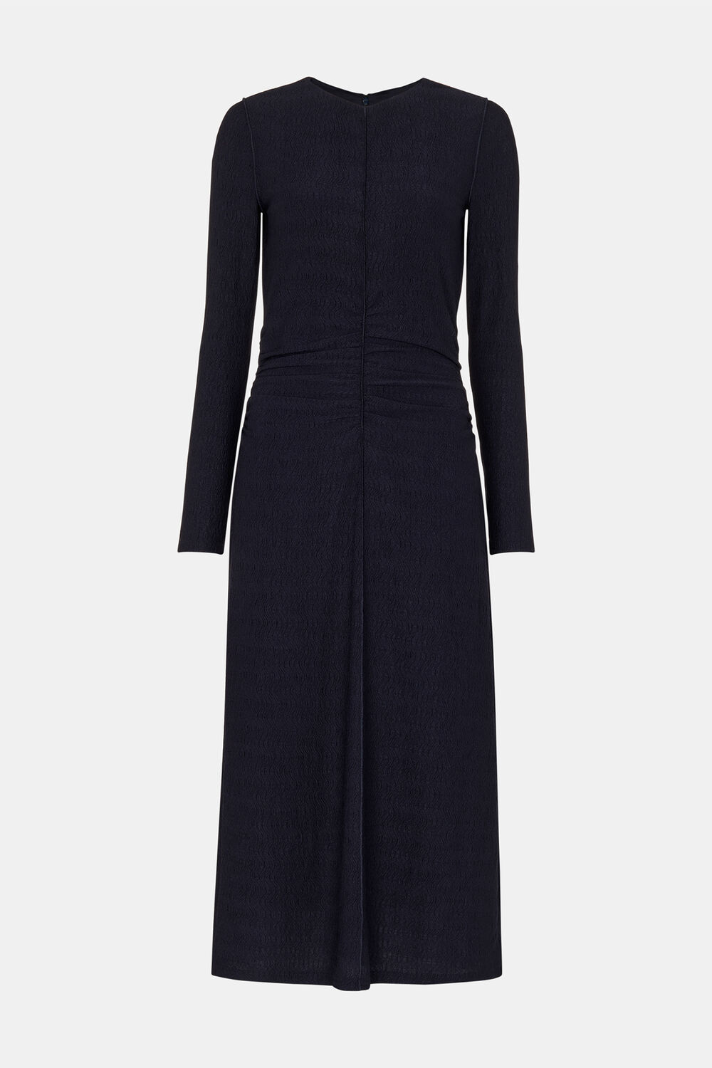 Textured Jersey Ruched Dress