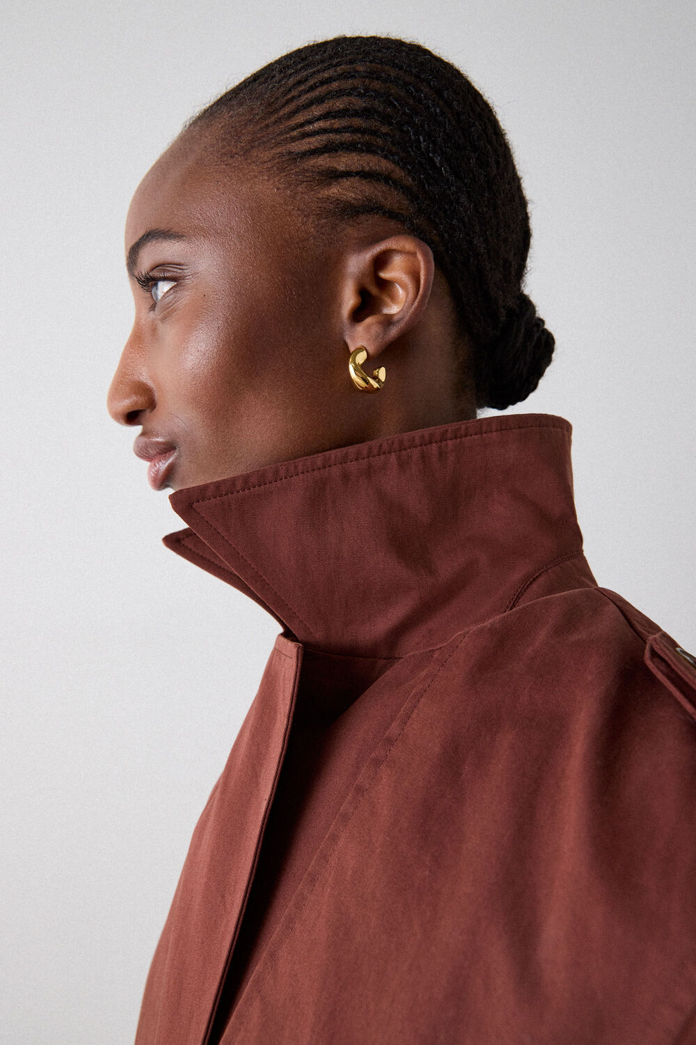 Brown Valentina Trench Coat