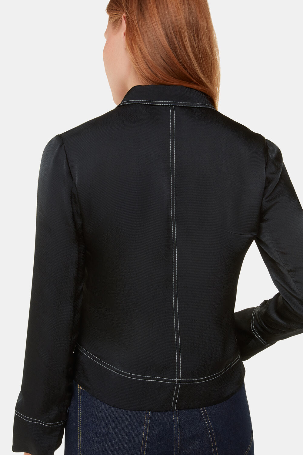 Top Stitch Detail Shirt
