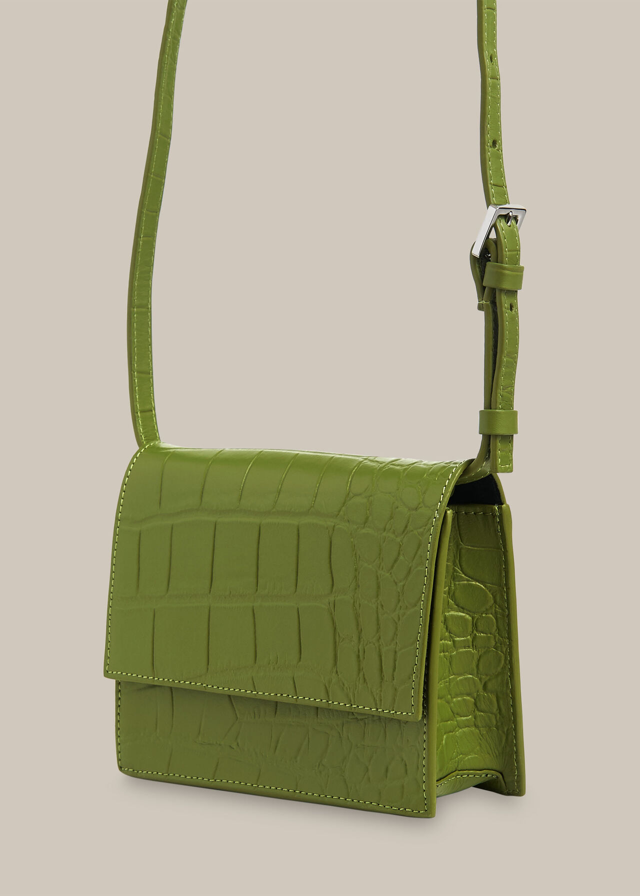 Suri Mini Croc Crossbody