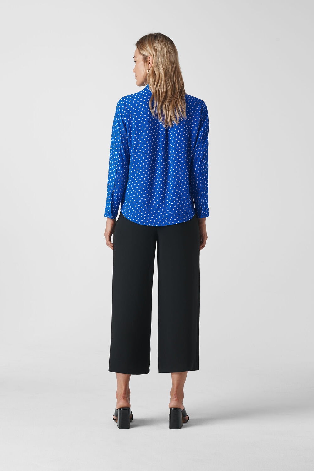 Abstract Spot Selma Blouse Blue/Multi