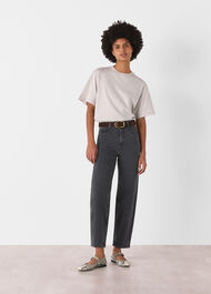 Stretch Barrel Leg Jean