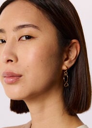 Fish Outline Hoop Earring