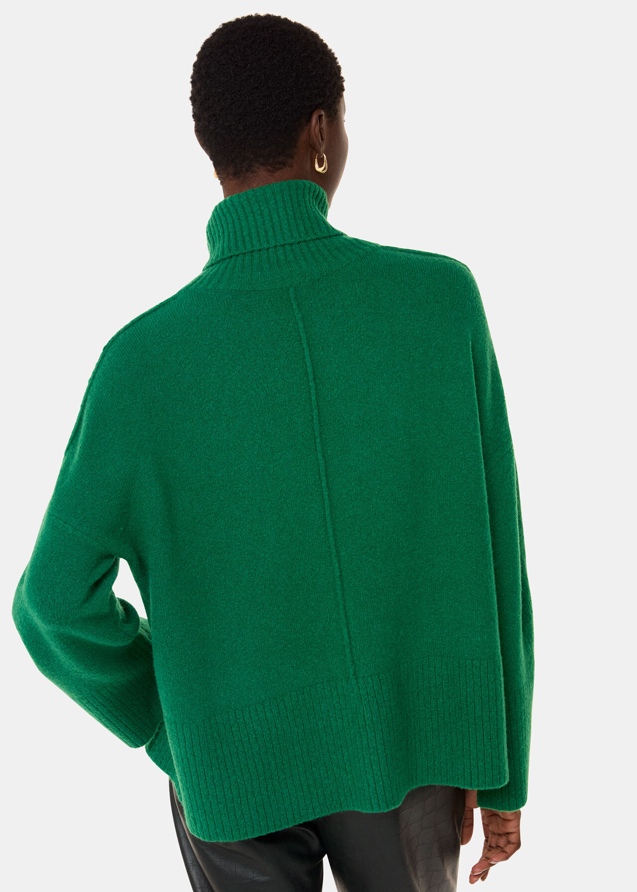 Wool Mix Roll Neck Knit