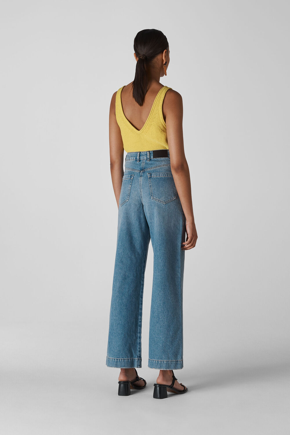 Full Leg Mid Wash Jean Denim