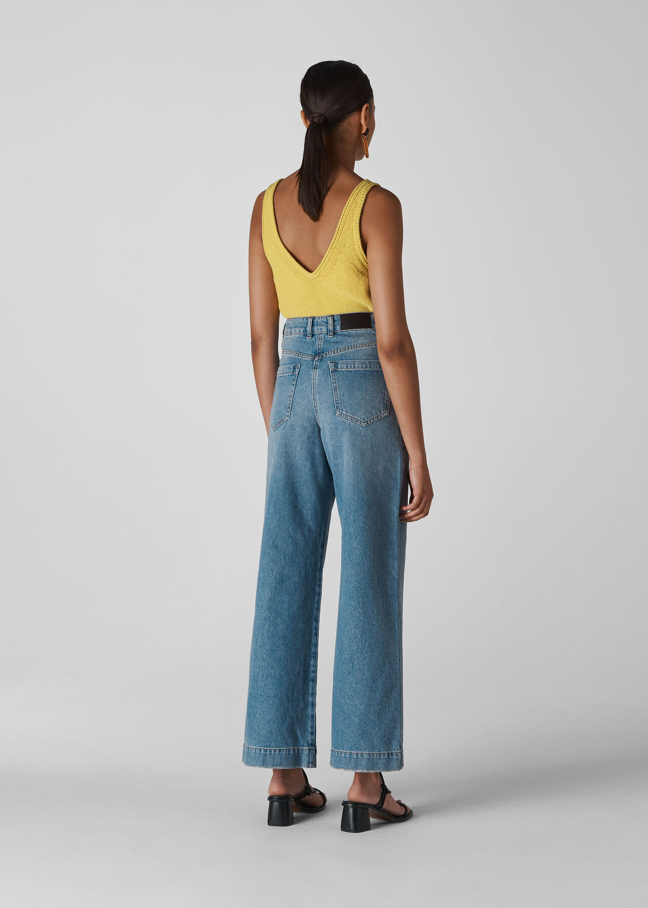 Denim Full Leg Mid Wash Jean | WHISTLES