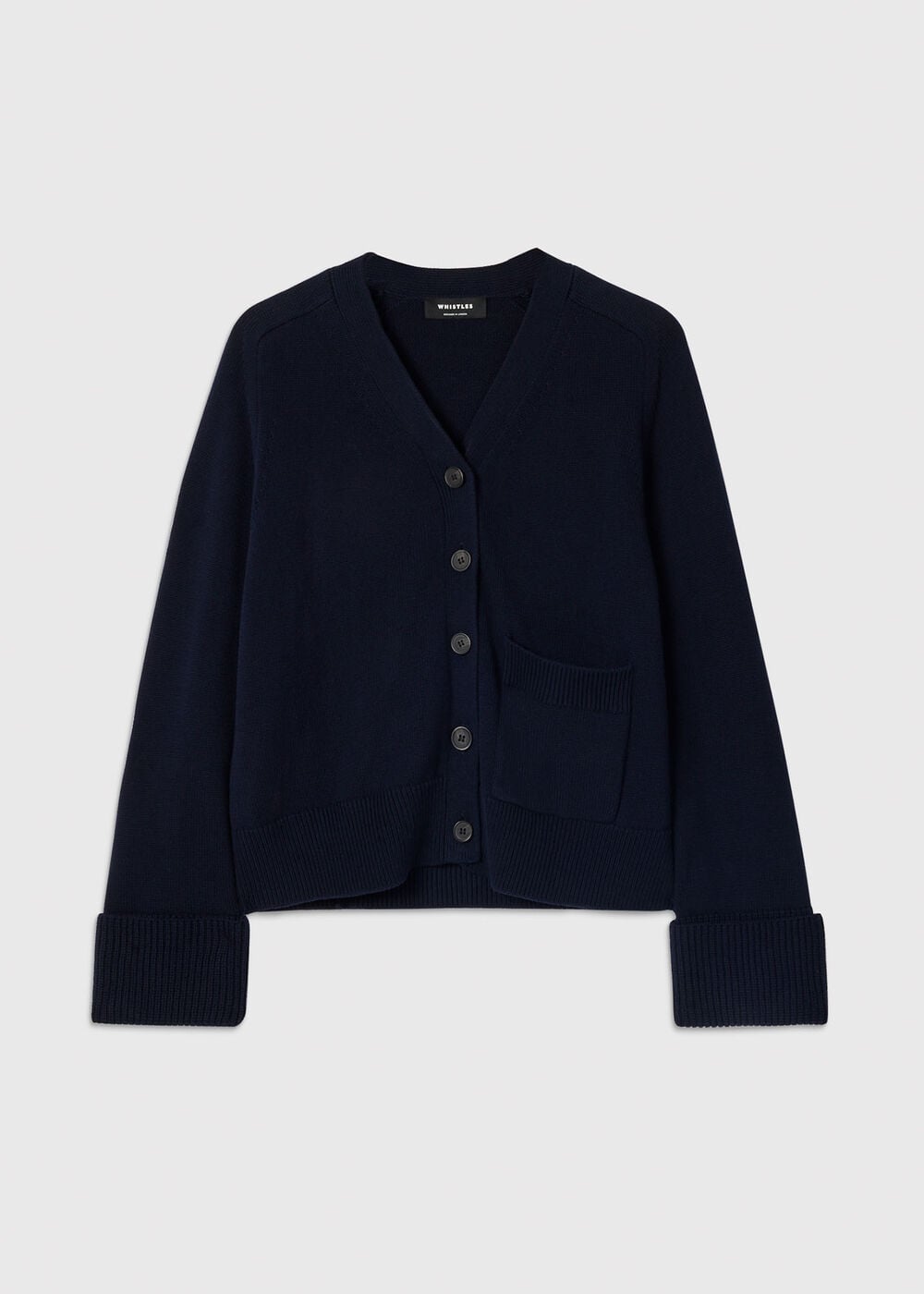 Cotton Pocket Detail Cardigan