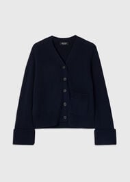 Cotton Pocket Detail Cardigan