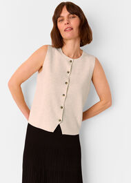 Lucy Button Front Knit Tank