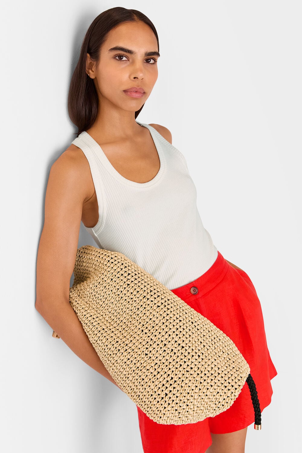 Red Tara Formal Linen Short