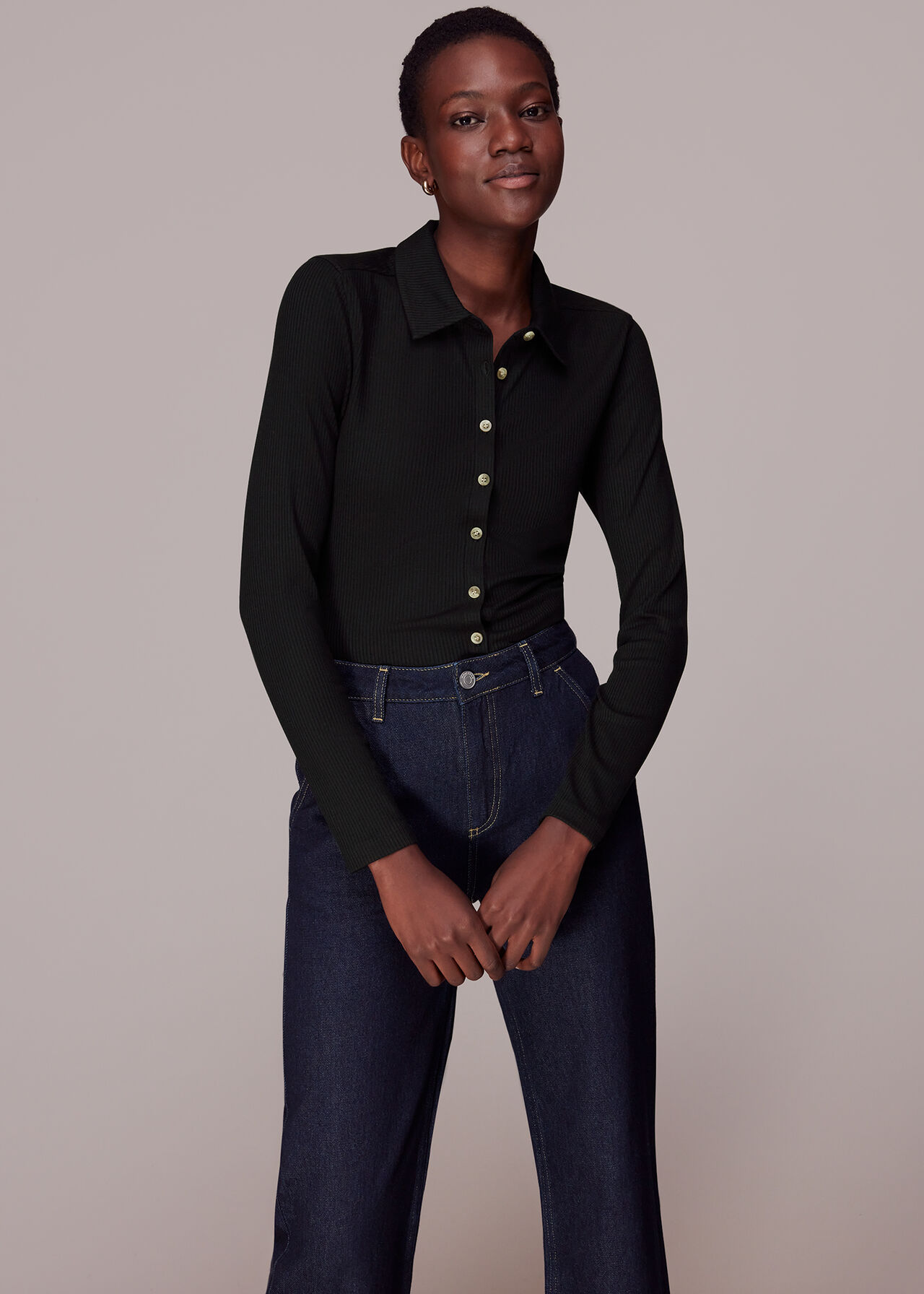 Ribbed Fitted Shirt