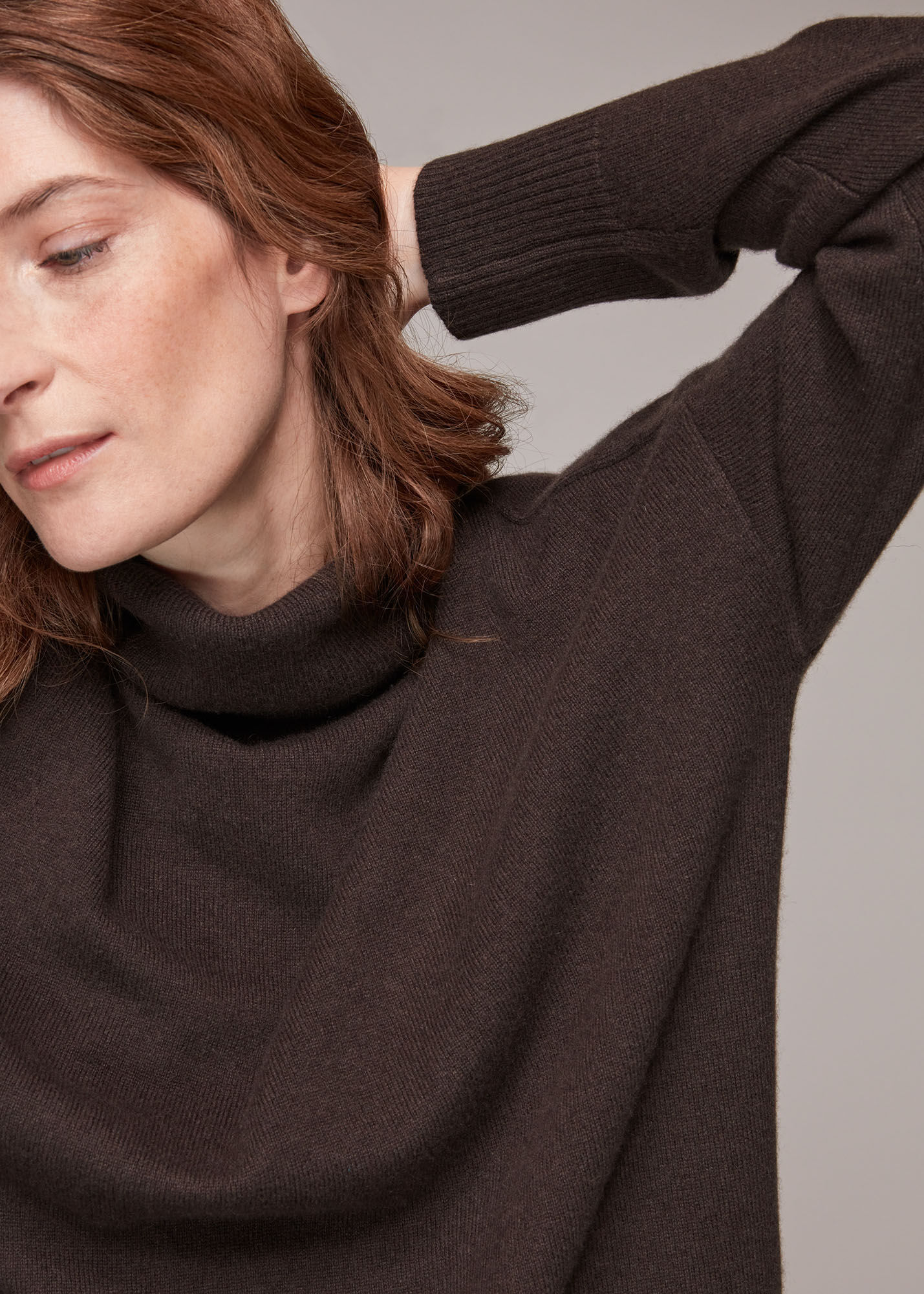 Ladies cashmere roll neck jumpers on sale
