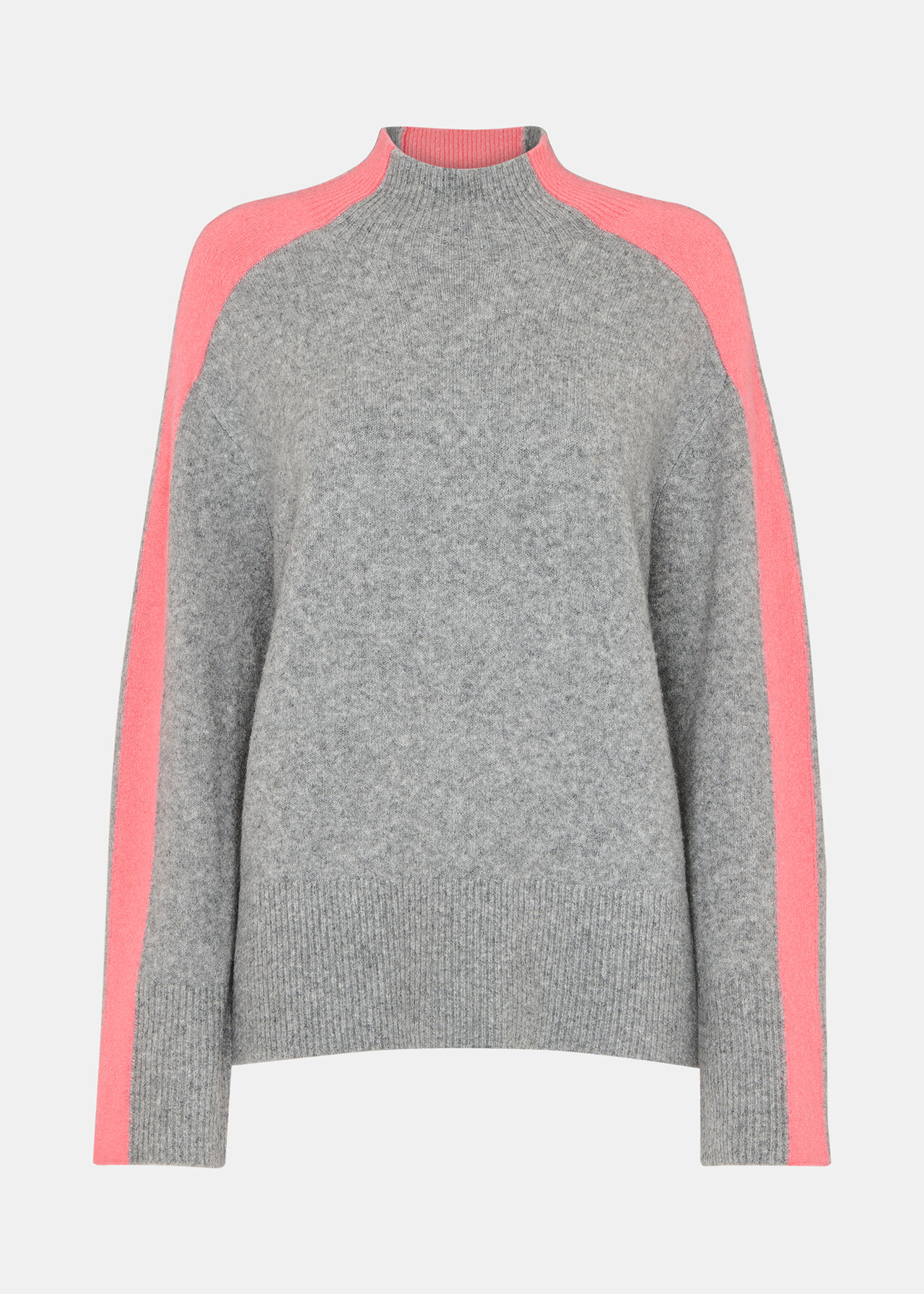 Colour Block Wool Mix Knit
