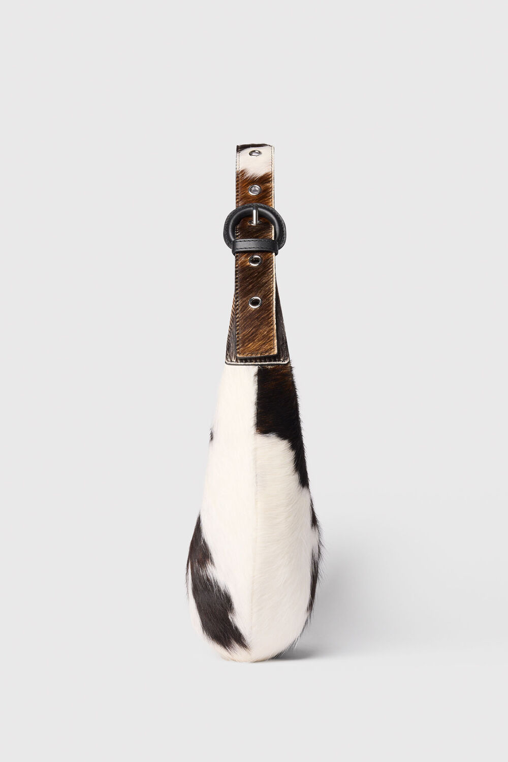 Cow Print Hair-On Sia Bag