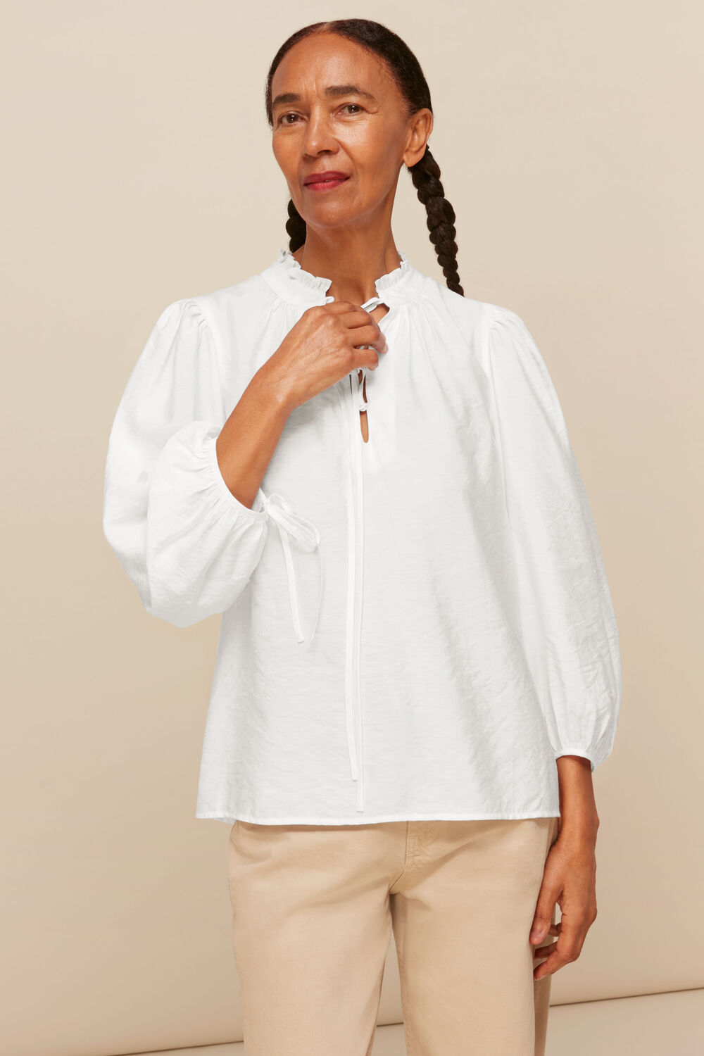 Tie Neck Detail Blouse