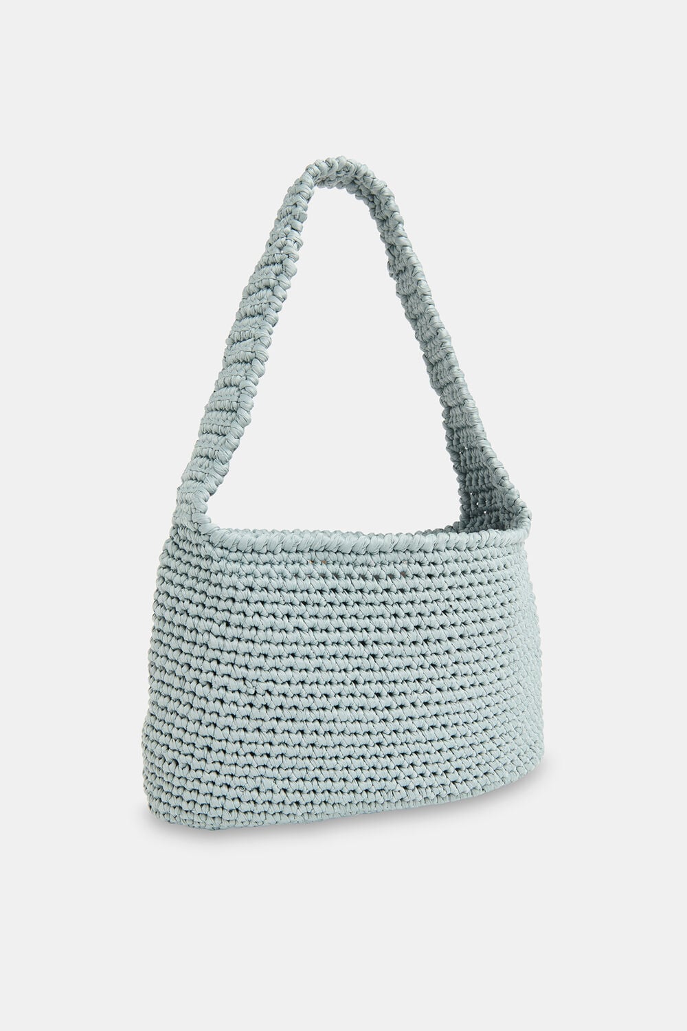 Blue Adaline Crochet Shoulder Bag