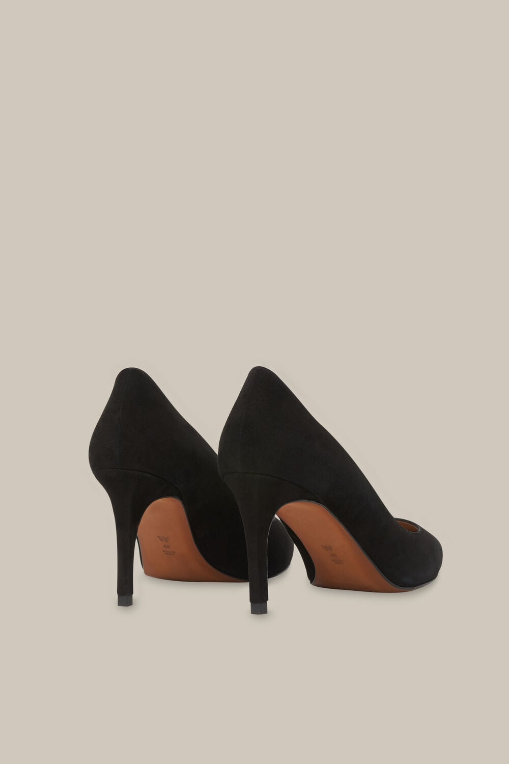 Black Cari Mid Suede Point Pump
