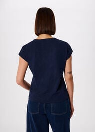 Willa V-Neck Cap Sleeve Tee