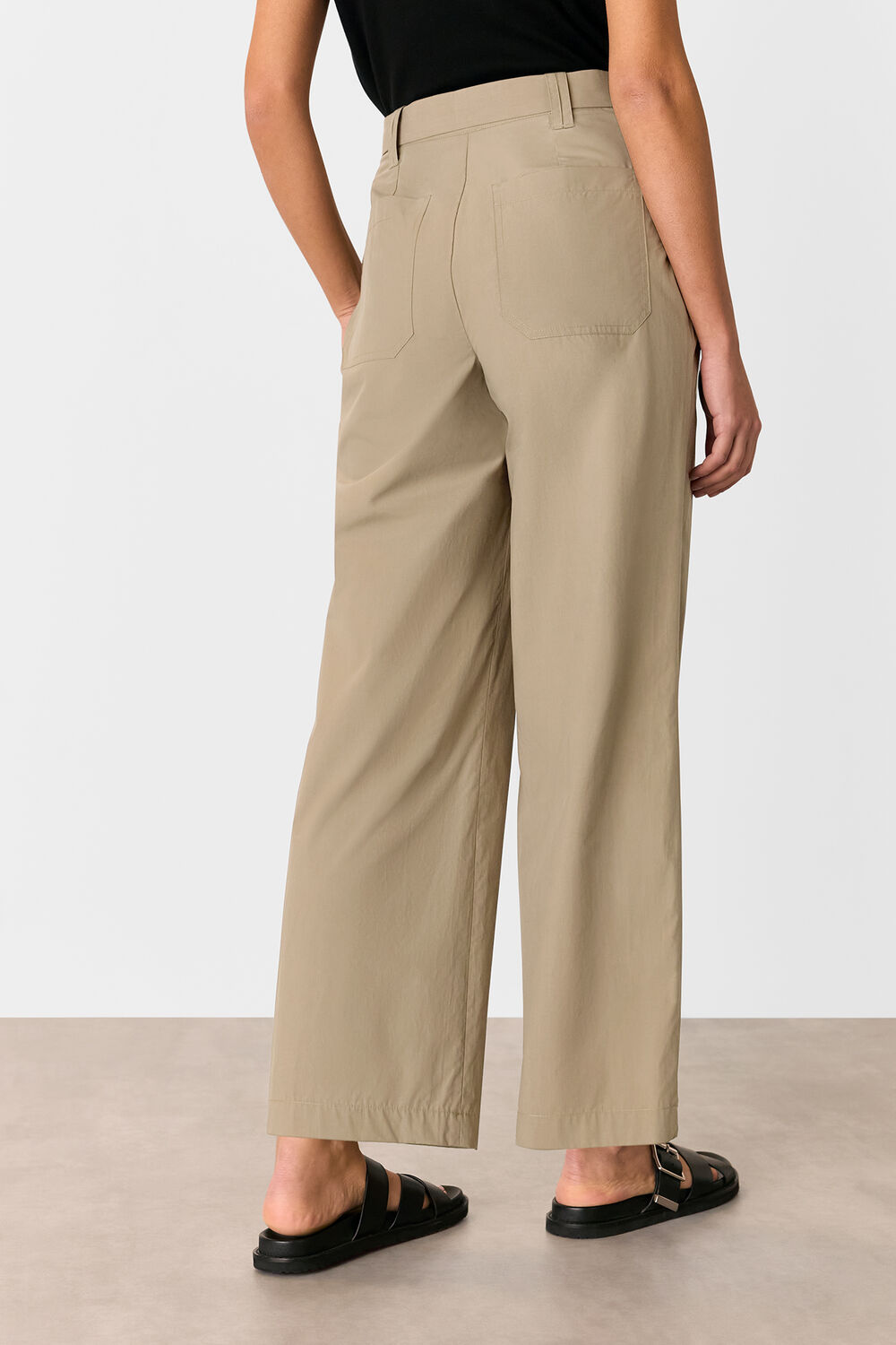 Khaki Kate Belt Detail Trouser