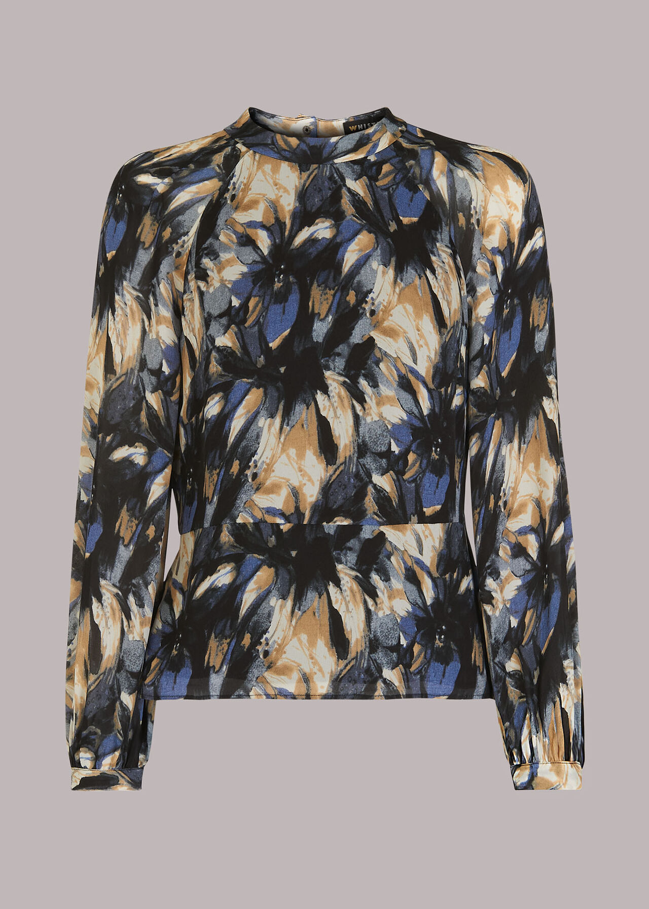 Storm Floral Silk Blouse