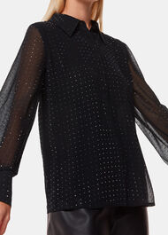 Hot Fix Sheer Shirt