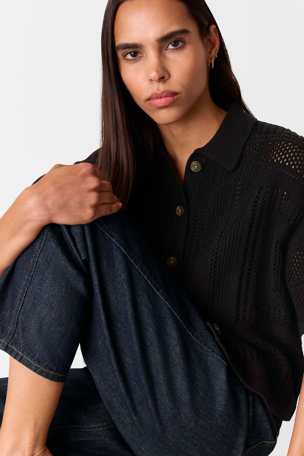 Crochet Knitted Shirt