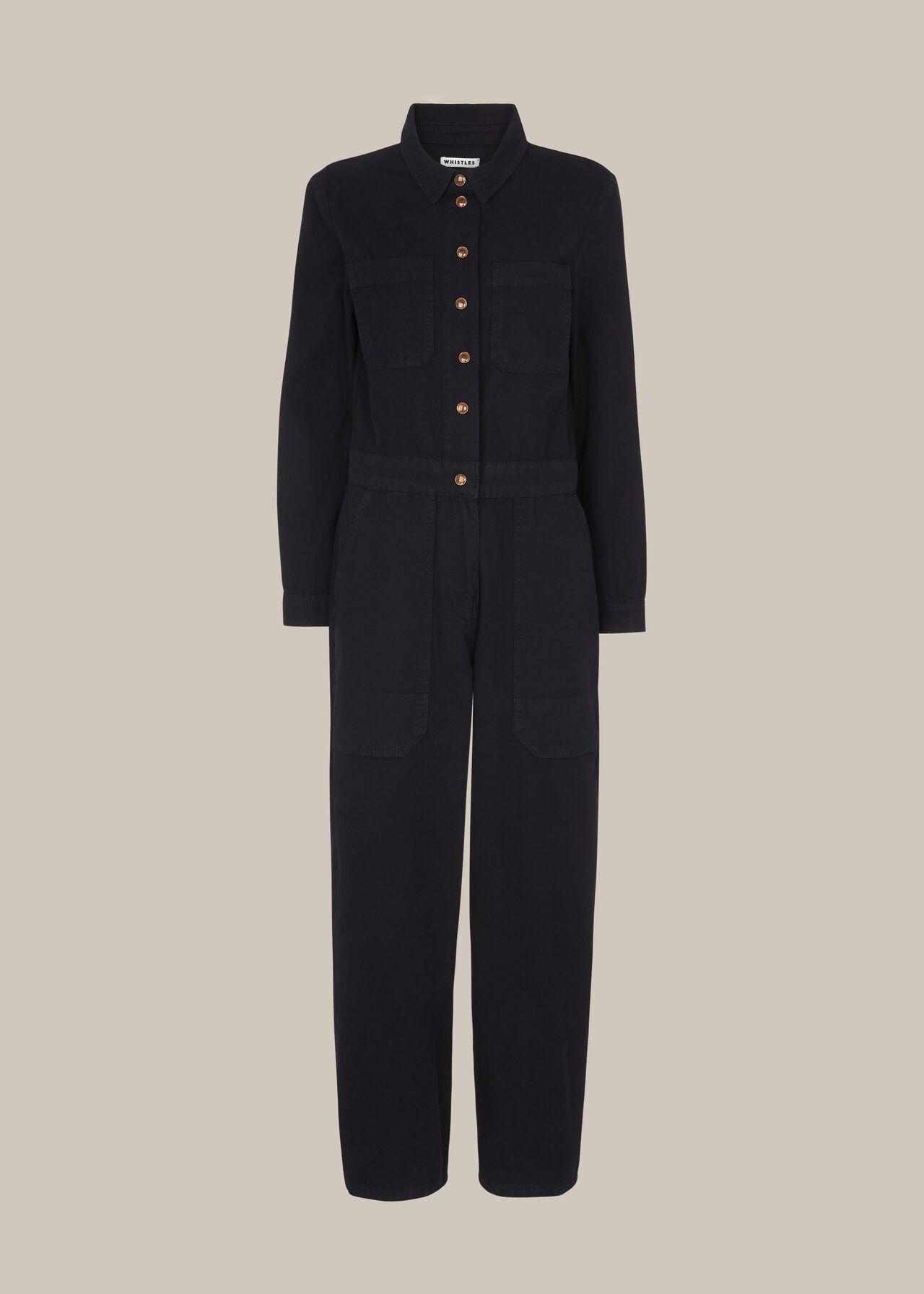 Gabby Denim Jumpsuit Dark Grey