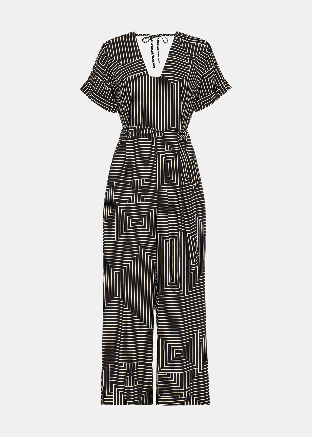Angled Stripe Jumpsuit