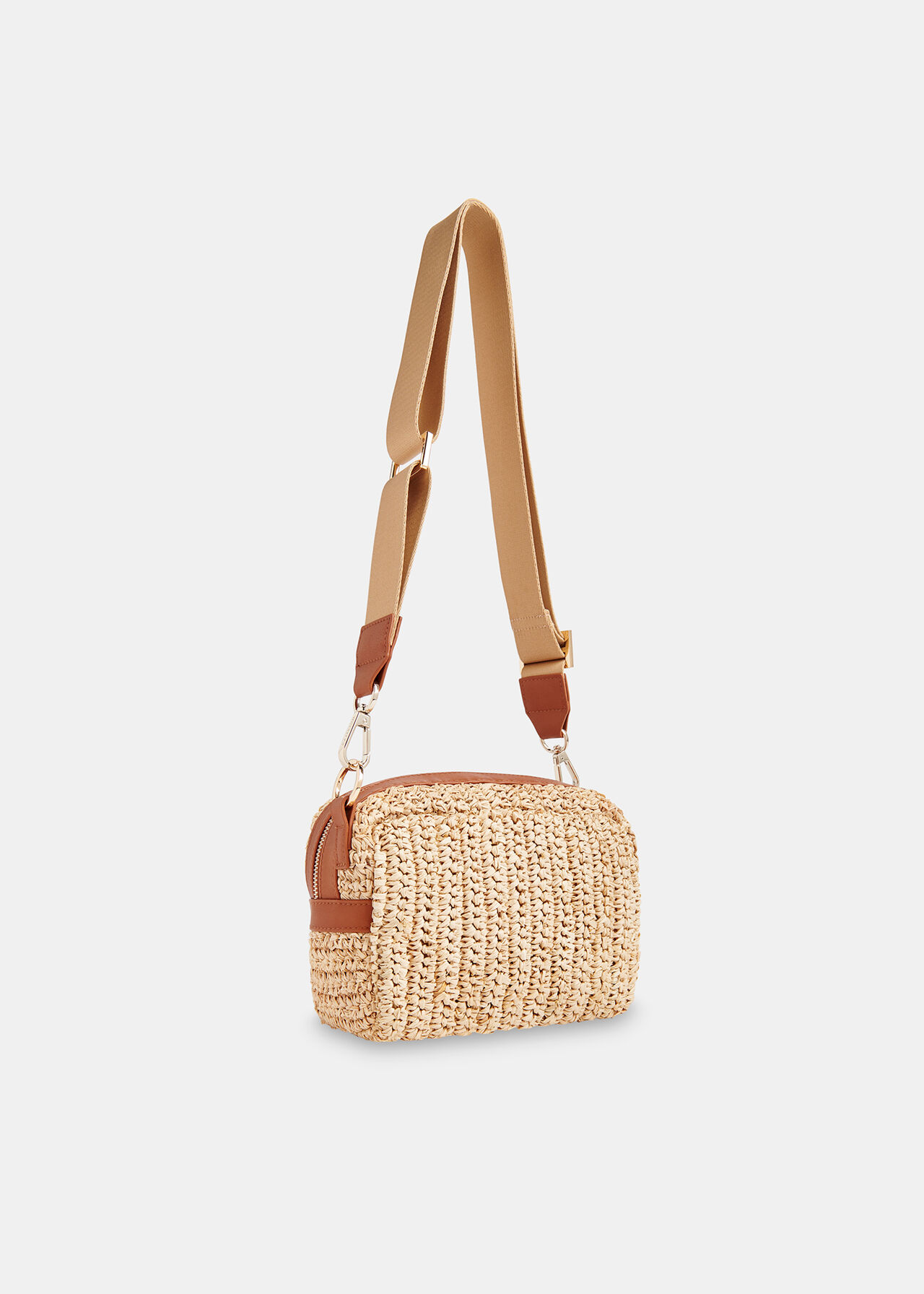 Straw Bibi Crossbody Bag