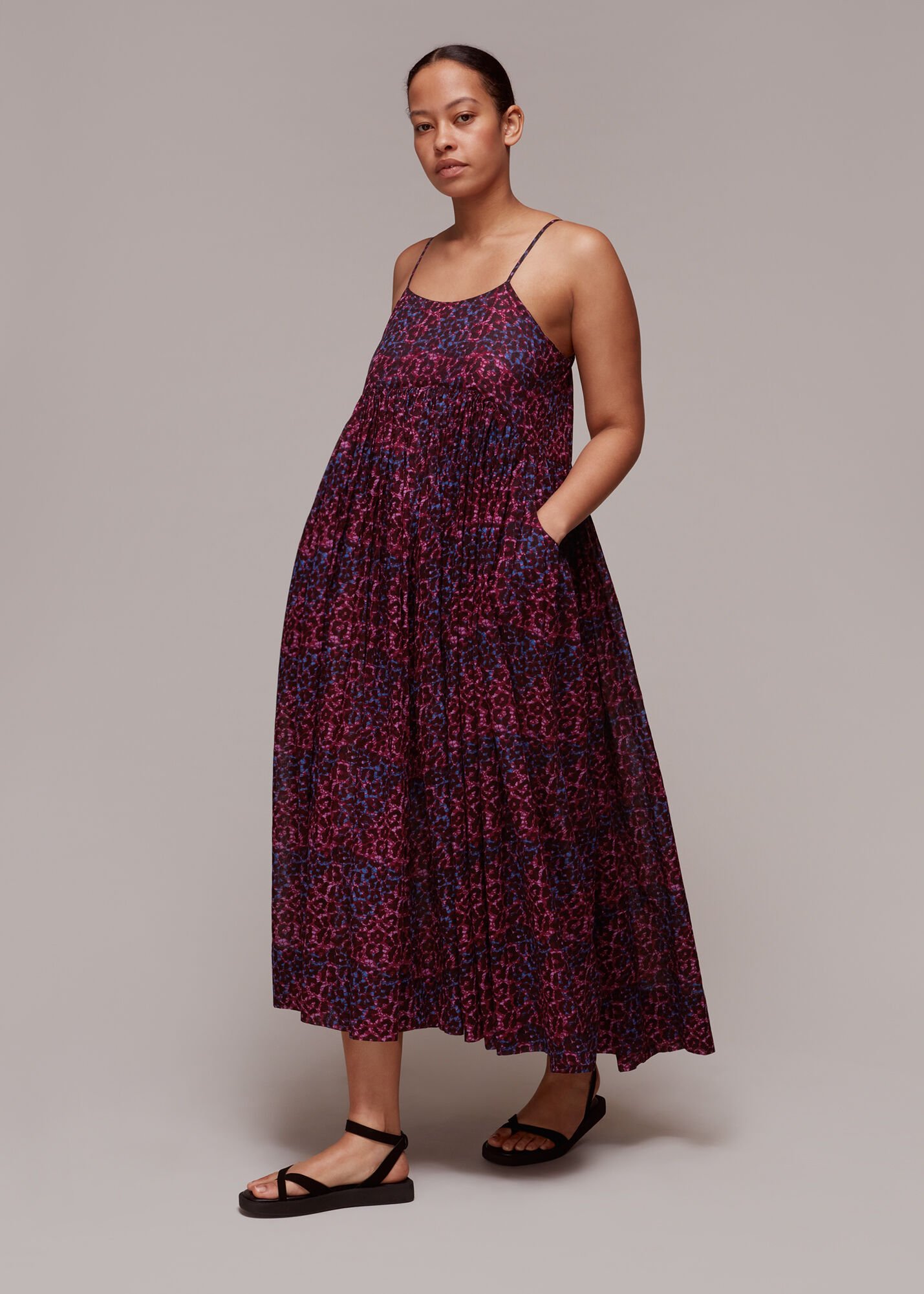 Apc madras 2025 tiered floral dress