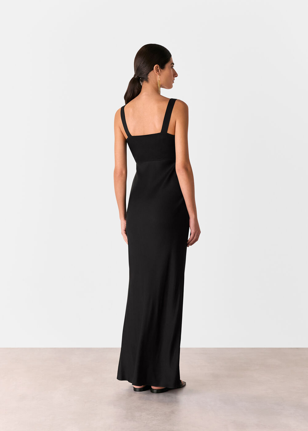 Thea Cowl Satin Maxi Dress