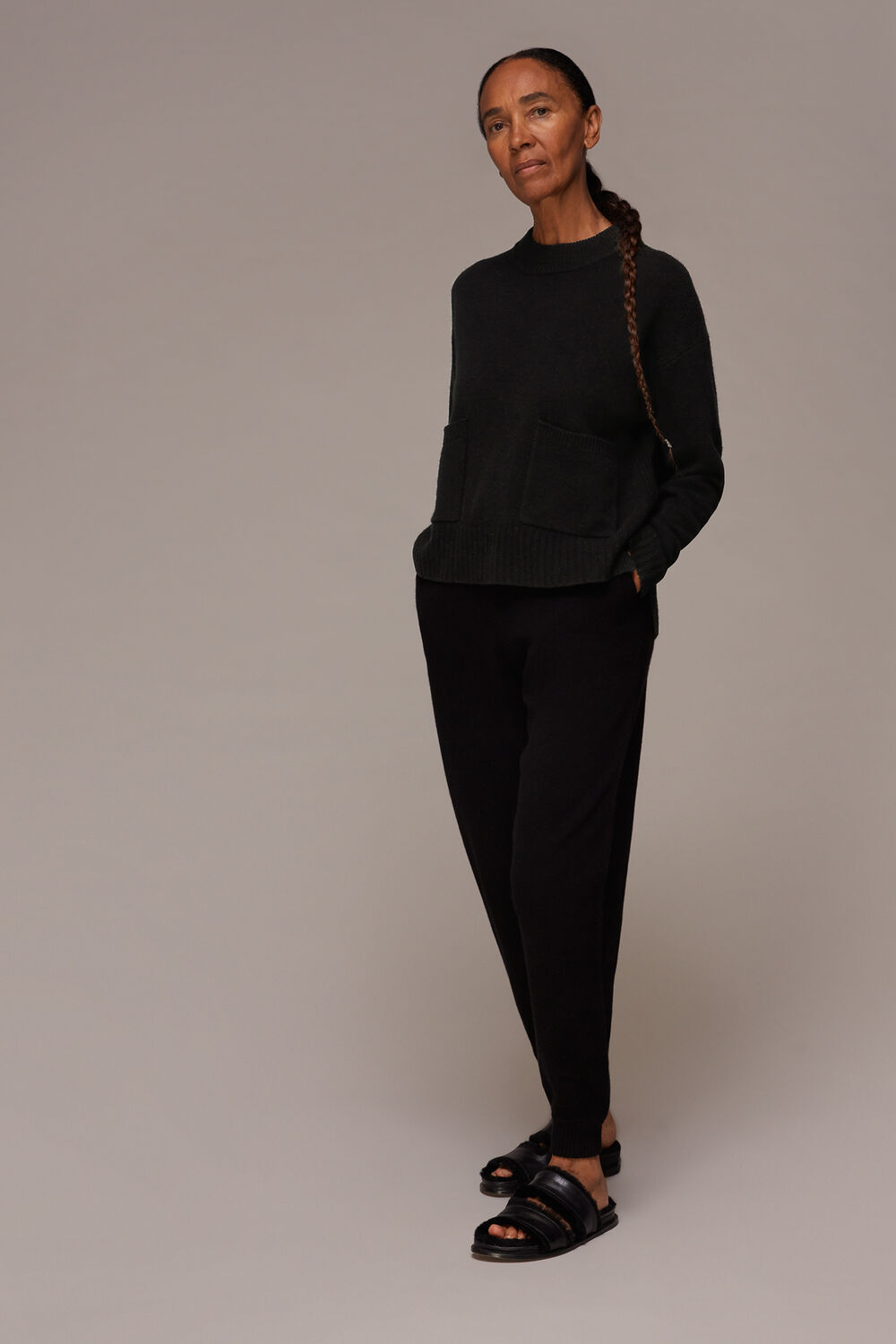 Pocket Detail Wool Jumper