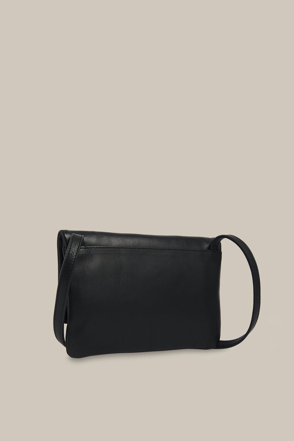 Issy Mini Foldover Bag Black